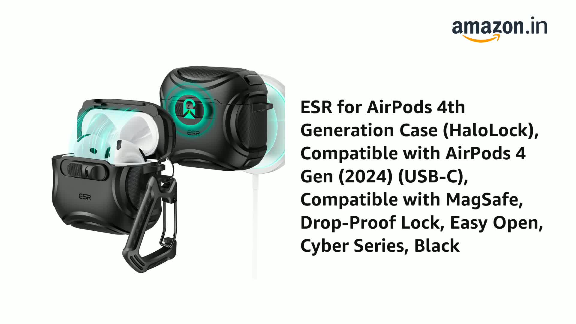 ESR for AirPods 4 Case, Compatible with AirPods 4th Generation